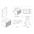 thumbnail image 2 of 20" Freestanding Bathroom Vanity with Sink - Glossy White, 2 of 9
