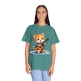 thumbnail image 4 of Cute Cat Playing Guitar Comfort Colors Unisex T-Shirt, 4 of 4