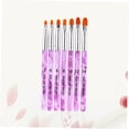 thumbnail image 3 of FUEENIRVA 7Pcs Nail Brush Set Violet for 3D Patterns Plaid Flowers Art Design, 3 of 8