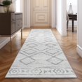 thumbnail image 1 of Alfombra Jinchan, 91 x 305 cm, gris, estilo marroquí, 1 of 6