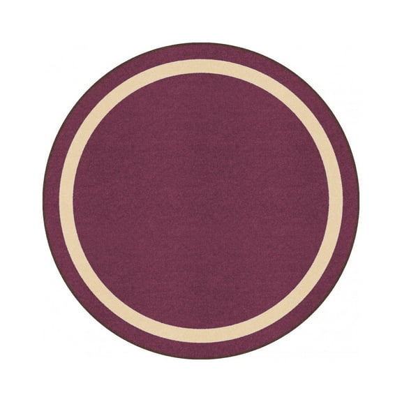 Portrait 5'4" Round Area Rug In Color Heather-Color:Heather,Material:Nylon