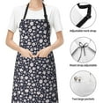 thumbnail image 6 of Picia Daisies Flowers Waterproof Apron for Unisex Adult - Adjustable Bib Apron with Pockets, Ideal for Cooking, Gardening, Painting, and Household Chores, 6 of 9