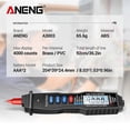 thumbnail image 5 of ANENG A3003 Multimeter Pen Type Meter 4000 Counts Non Contact Black, 5 of 5