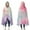Soft Floral Watercolor, variant on Wearable Blanket,Colorful Tie Dye Wave Pattern Hooded Wearable Flannel Blanket for Adults & Teens,Winter Poncho Shawl Wrap Cape Cozy Anti-Pill,60"x80"