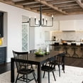 thumbnail image 5 of LNC 6-Light Matte Black Candle Chandelier for Kitchen, Dining or Living Room, 5 of 12