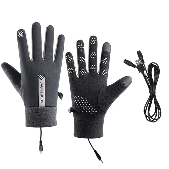 Gloves For Women Usb Heated Warm Gloves For Hiking Driving Running Cycling Full Finger Design S Size Heated Gloves For Women