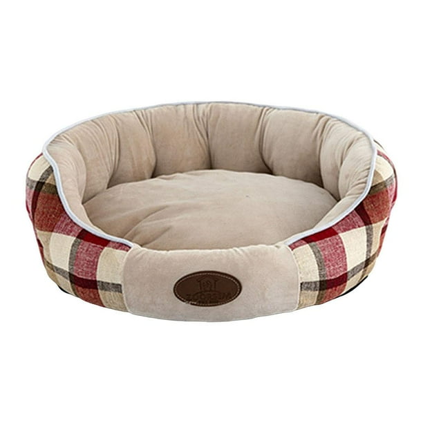 Cálido tejido para gatos, cama para perros, suministros para mascotas, cómodo, rojo Yuyangstore celosía gatos perros cama