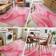 thumbnail image 6 of Modernism Area Rugs 3x5 ft Impressionist Theme Pink Gold Water Ripple Washable Rug Non Slip Indoor Carpet Absorbent Floor Mat for Living Room Bedroom Dining Room, 6 of 9