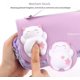 thumbnail image 5 of Estuche para lápices con 3 compartimentos, estuche para lápices para niñas, color morado, bolsa de papelería, 5 of 6