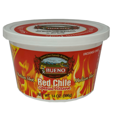 Bueno Foods BUENO® Special Reserve Medium Puree Red Chile, 14 oz (Frozen) Chile Tub