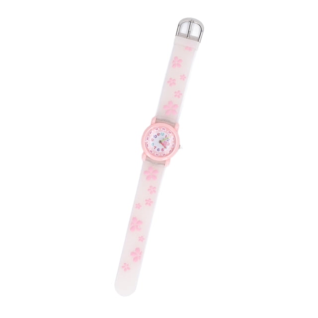 Girls Watches, Kids Watch Stable Cartoon For Over 3 Years Old White