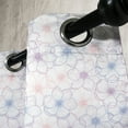 thumbnail image 3 of Ambesonne Anemone Flower Grommet Curtain, Pastel Petals, 50" x 120", Dried Rose Slate Blue, 3 of 6