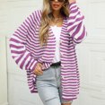 thumbnail image 2 of Vedolay Sweaters for Women Trendy Lightweight Long Sleeve Open Front Women Sweater Cardigan Purple,L, 2 of 4
