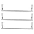 thumbnail image 1 of ZOUSSIQI 3PCS Stainless Steel Towel Racks Over Kitchen Cabinet Door Towel Shelf Bar Hanging Holder Home Organizer JU316-33713, 1 of 13