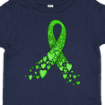 thumbnail image 4 of Inktastic Mental Health Awareness Ribbon with Green Hearts Boys or Girls Toddler T-Shirt, 4 of 5