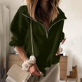 thumbnail image 5 of Vedolay Hoodies for Women Casual Long Sleeve Round Neck Sweatshirts Green,2XL, 5 of 5