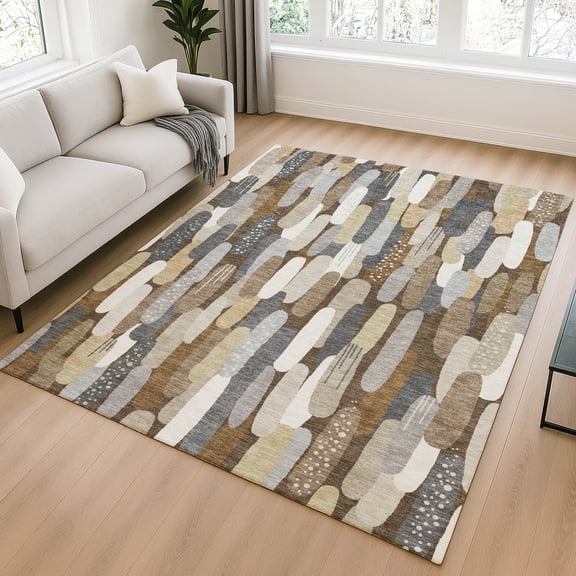 Addison Rugs Chantille Indoor/Outdoor Transitional Modern Chocolate Machine Washable Rectangle Rug, 10' x 14'