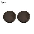 thumbnail image 1 of CHUANK 2 Pcs Desk Plastic Grommet Table Cable Computer Desk Cover Wire Hole Cover, 1 of 7
