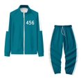 thumbnail image 1 of Squid Game Jacket Sportswear Autumn Stand-up Collar Zipper Sweater, 1 of 1