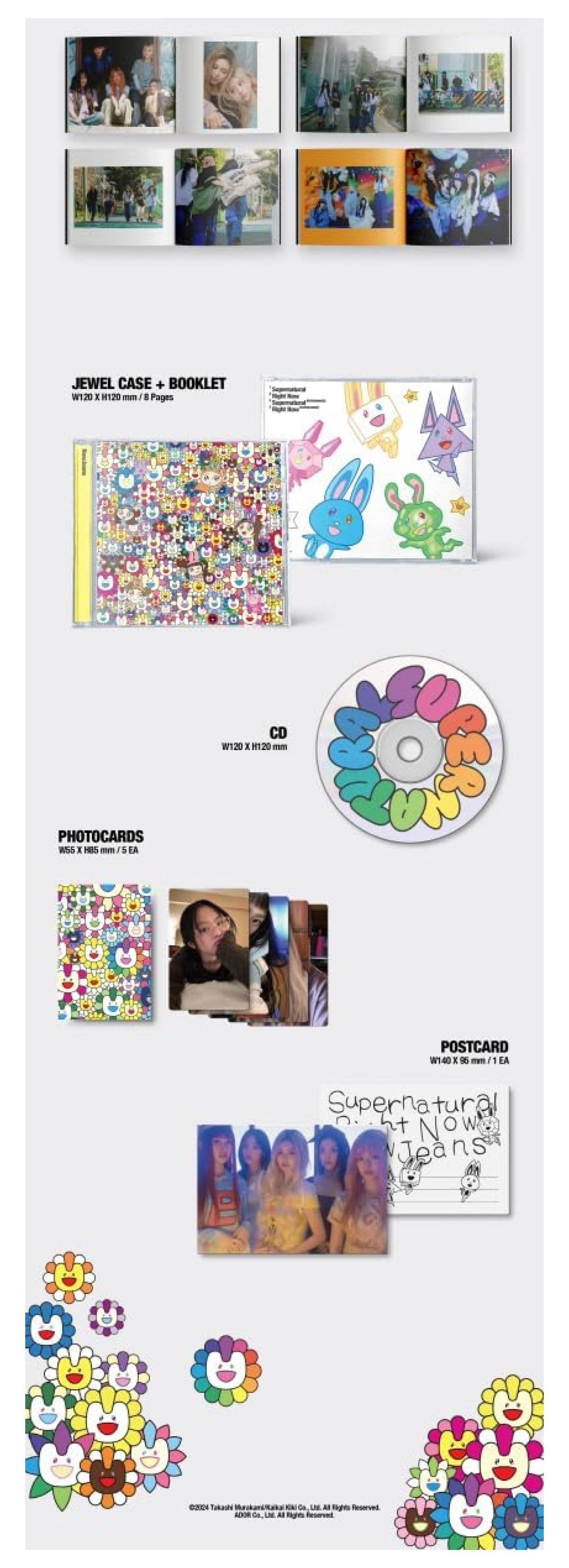 NewJeans Supernatural NJ X MURAKAMI Japan Double Single Album with