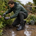 thumbnail image 4 of Rain Boots for Men, Non-Slip Waterproof Rubber Boots Outdoor Garden Mid Calf Muck Work Shoes Rainboots for Fishing Climbing, Size 7, 4 of 13