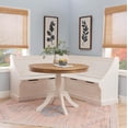 thumbnail image 2 of Linon Coin de Rangement Troyin avec Table Ronde Bicolore en Blanc/bois Naturel, 2 of 11