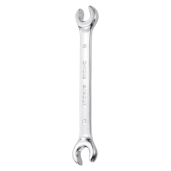 Uxcell 9mm x 11mm Flare Nut Wrench Metric Double Open End 45# Steel Thick Spanner