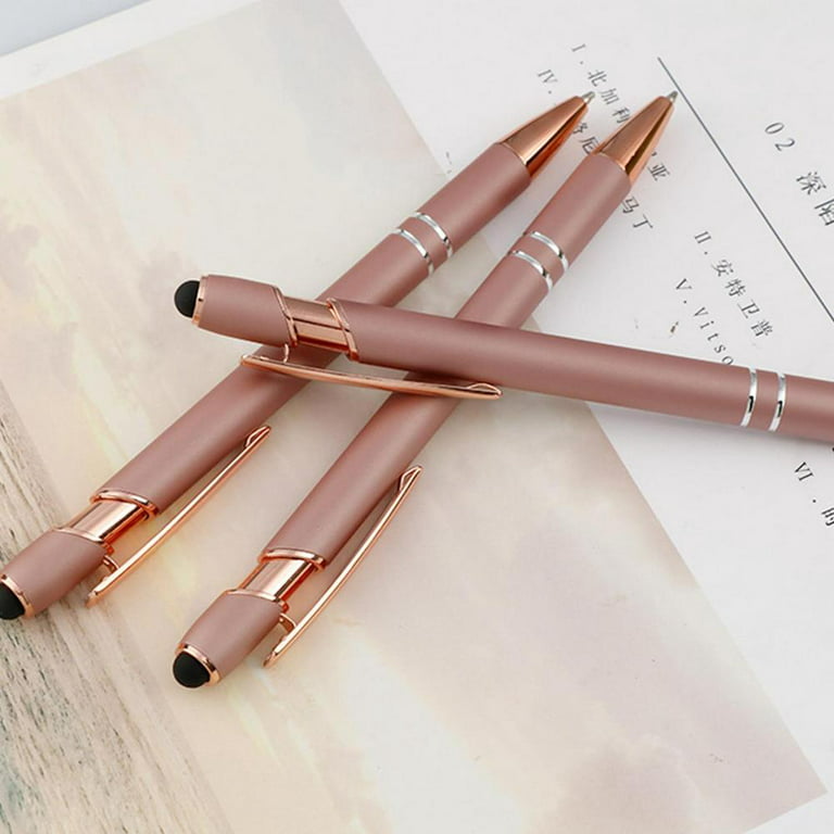 UPIHO 10Pcs Rose Gold Ballpoint Pen Set Cute Pens for Women Cute Office  Suppl