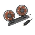 thumbnail image 1 of Car Fan Dual Head 2 Speed 360 Dashboard Electric Fans Summer Rotating Fit for Dashdoard Vehicle Summer, 1 of 9