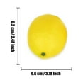 thumbnail image 3 of Pompotops Fake Fruit Home Decoration Artificial Lifelike Simulation Yellow Lemon 10pcs Set, 3 of 4