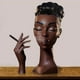 thumbnail image 1 of ¡Compre 2 y obtenga 3! Quemador de incienso de cabeza de mujer negra, soporte de incienso de cabeza de hombre negro, decoración de habitación, artículos geniales para decoración del hogar, 1 of 5