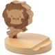 thumbnail image 1 of Cell Phone Tablet Wooden Stand Dock Holder Cradle Mount Organizer Charger Station Table Desk Room Office School Kitchen Non-Slip Wood (Lion), 1 of 5