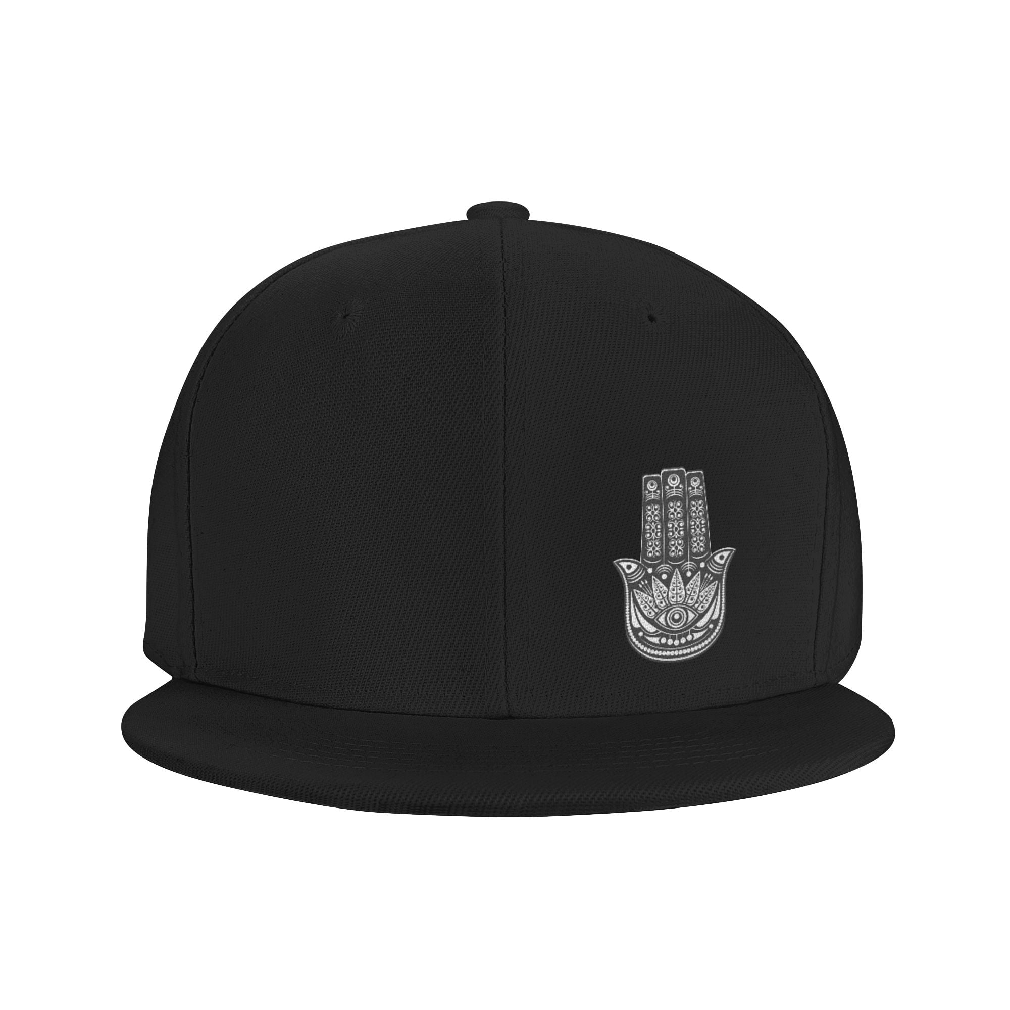 DouZhe Flat Brim Cap Snapback Hat, Evil Eye Symbol Prints