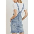 thumbnail image 2 of Womens Cute Denim Jean Overall Short Dress Skirt - Classic Washed Overall Skirts CTB583LSK, 2 of 11