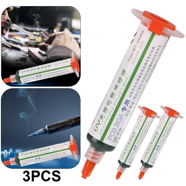 Máscara Soldadura Curable UV 10CC Placa Circuito PCB BGA Pasta () Verde