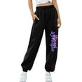thumbnail image 4 of Fesfesfes Women Sweatpants High Waist Workout Wide Leg Pants Sporty Athletic Fit Jogger Pants, 4 of 7