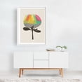 thumbnail image 2 of Artichoke - Illustration Abstract Modern Art Geometric Flowers Mid-Century Modern Botanical Pop Art White Framed Wall Art Print 24 x 36 inches, 2 of 3