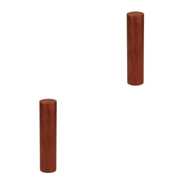 Wosthever Wood Cylinder Sand Shaker Round Shape Hammer Game Party Sticks Drum Mahogany Rhythm Instrument Toys Supplies Percussion Musical 2piezas