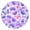 Purple Butterfly Lavender, variant on Purple Butterfly Flower Butterfly Pattern Round Fitted Tablecloth with Elastic Edge,Dining Table Cover Waterproof,Outdoor Round Tablecloth for Camping,Dining,Indoor and Outdoor