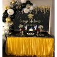 thumbnail image 3 of Graduation Backdrop 2024 Black and Gold Graduation Decorations Class of 2024 Congrats Grad Banner 2024 Congratulations Graduate Photo Background, 3 of 9