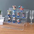 thumbnail image 3 of BYCY 4 Tier Acrylic Display Stands 2 Pack Clear Display Shelf Risers for Cupcakes, Perfume Organizer, Decoration and More, 3 of 7