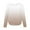 Brown, variant on Girls Long Sleeve Shirts Fashion Cute Crew Neck Tunic Blouses Kids Side Slit Gradient Tops 3-12 Years