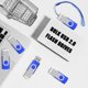 thumbnail image 5 of Unidades flash EASTBULL USB 2.0 de 16 GB, paquete de 50 unidades con cordones, color azul, 5 of 8