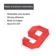 thumbnail image 3 of Uxcell Number Patches Embroidered Decorative Repair Patches Iron on Patches 9 Red 2" Height for Clothing 10Pcs, 3 of 5