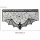 thumbnail image 3 of Halloween Gothic Bat Window Curtain,Black Lace Spider Web Bats Witch Skeleton Door Curtain Panel Decor For Spooky Halloween Holiday Party Home Decora, 3 of 5