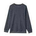 thumbnail image 5 of EHQJNJ T-Shirts for Women Graphic Tees Casual Style Oversize Solid Color Threaded Knitted Long Sleeved Sweatshirt for Women Trending Tops for Women 2024 Purple Tops for Women, 5 of 5