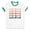 White/Kelly Green, variant on Hello Fall Ringer Tee Shirt Unisex Large White/Black