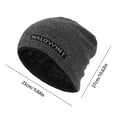 thumbnail image 2 of Prolriy Beanies Hats Men Winter Woolen Hat Womens Loose Woolen Hat Oversized Knitted Warm Winter Hat Suitable for Cold Weather One Size Hats for Men Wine, 2 of 2