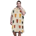 thumbnail image 5 of Hooded Beach Towel Adult Bath Poncho Towels Soft Absorbent Quick Dry for Surf Swim Pool Men Women Teens Various Beer Glasses, 5 of 7