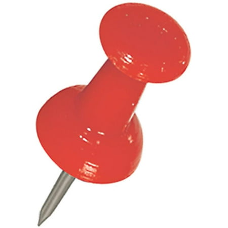 UPC 038902679642 product image for Hillman 122642 Push Pin, 5 in L, Plastic, Steel Point, Red | upcitemdb.com